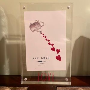 Rae Dunn Acrylic Love 4 x 6 Frame